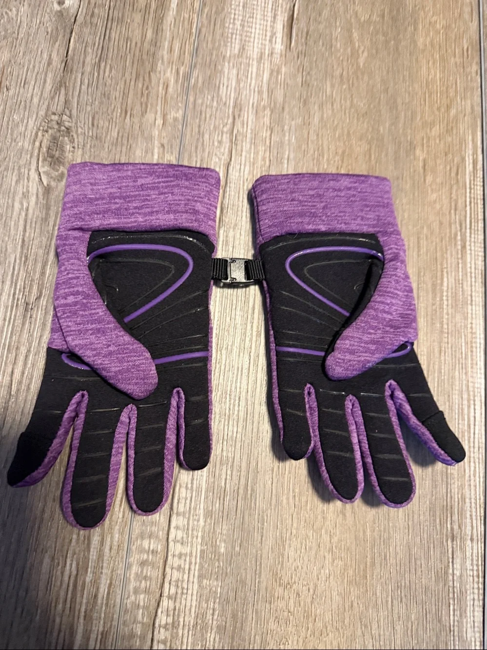 Head Kids Heathered Purple Touchscreen Mittens NWOT